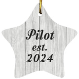 Pilot Established Est. 2024 - Star Ornament F