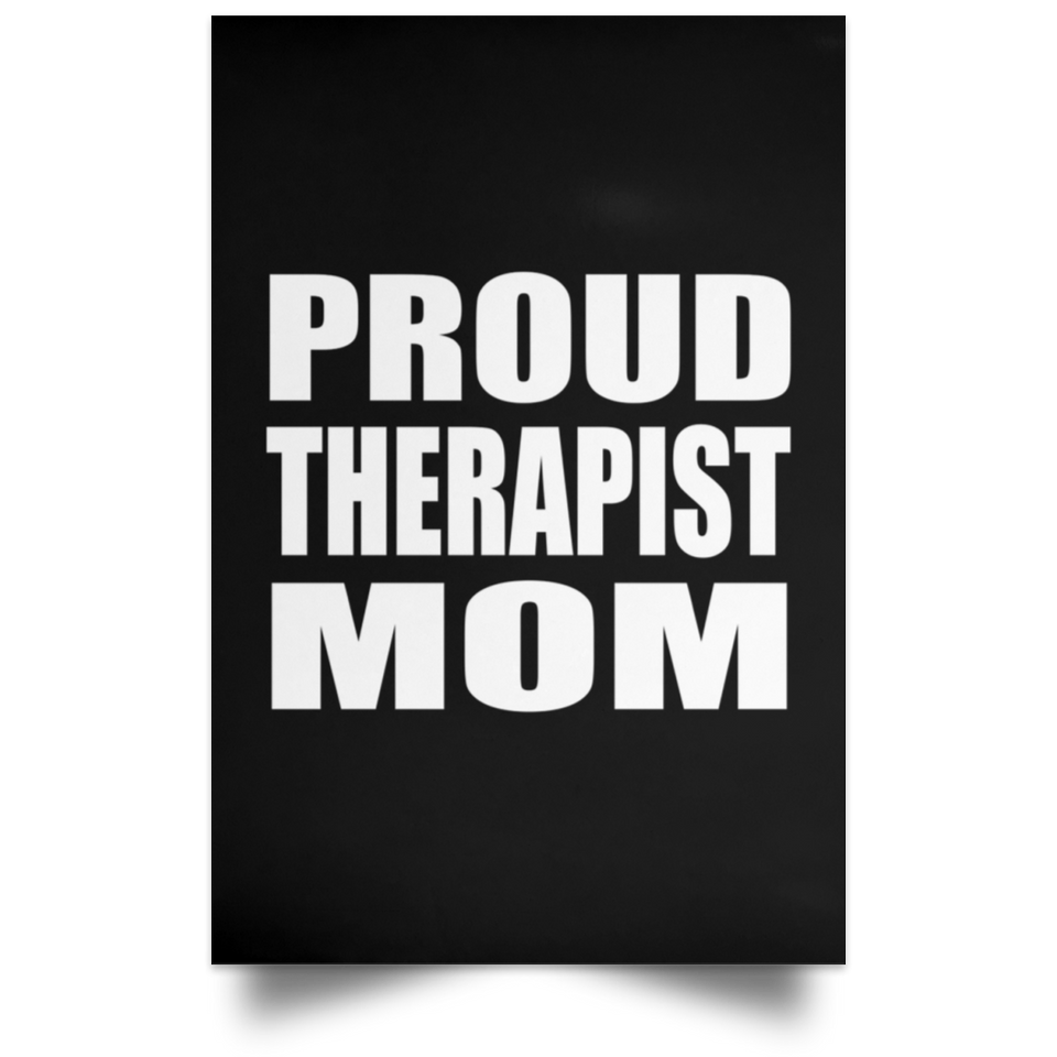 Proud Therapist Mom - Poster Portrait