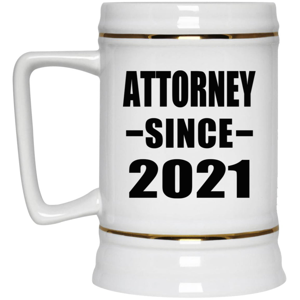 Attorney Since 2021 - Beer Stein