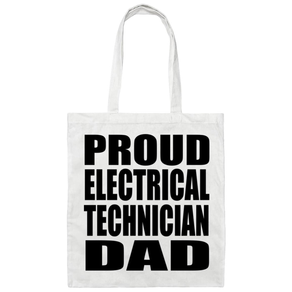 Proud Electrical Technician Dad - Tote Bag White