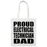 Proud Electrical Technician Dad - Tote Bag White