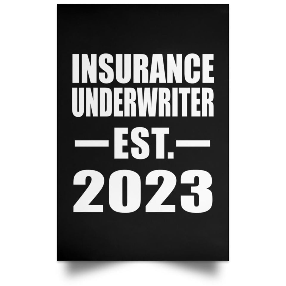 Insurance Underwriter Established EST. 2023 - Poster Portrait