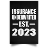 Insurance Underwriter Established EST. 2023 - Poster Portrait