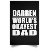 Darren World's Okayest Dad - Poster Portrait