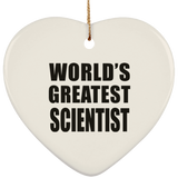 World's Greatest Scientist - Heart Ornament