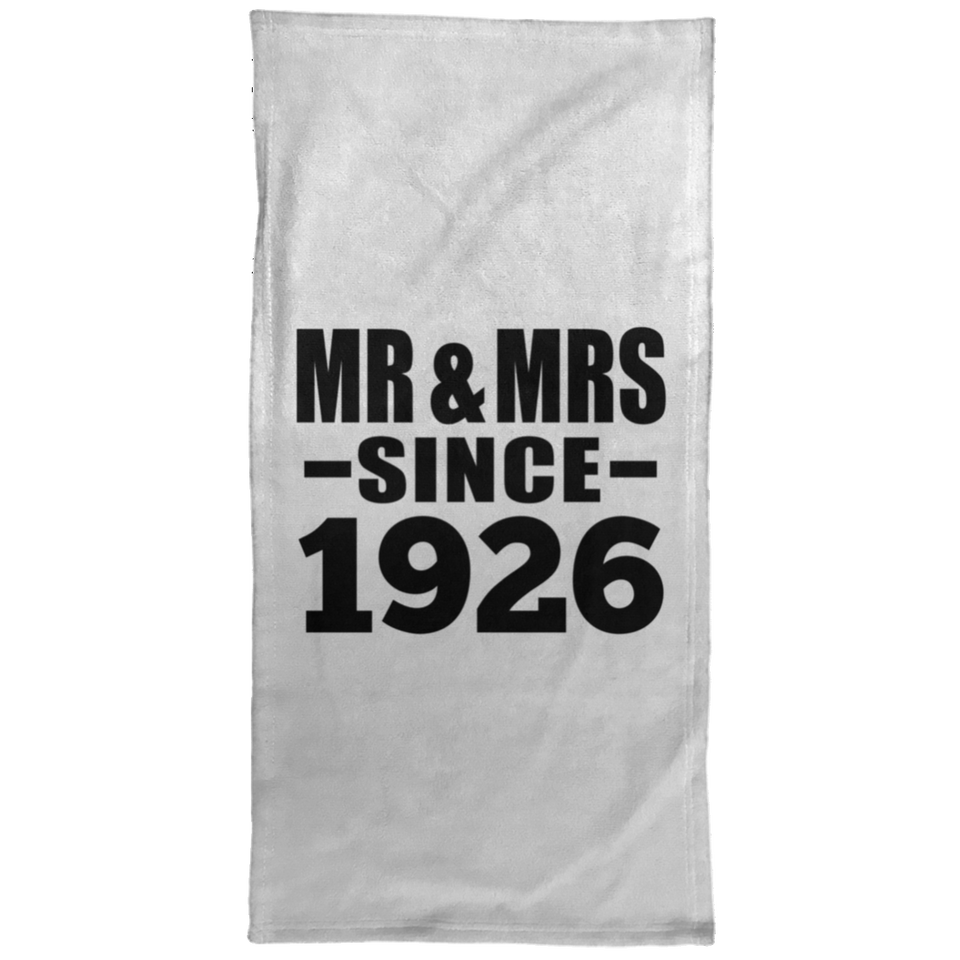 98th Anniversary Mr & Mrs Since 1926 - Hand Towel