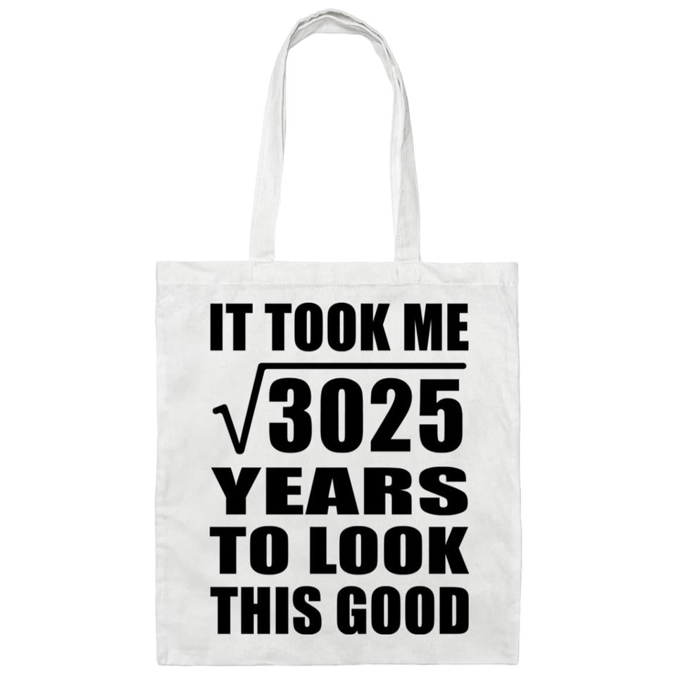 55th Birthday Took Square Root of 3025 Years To Look Good - Tote Bag White