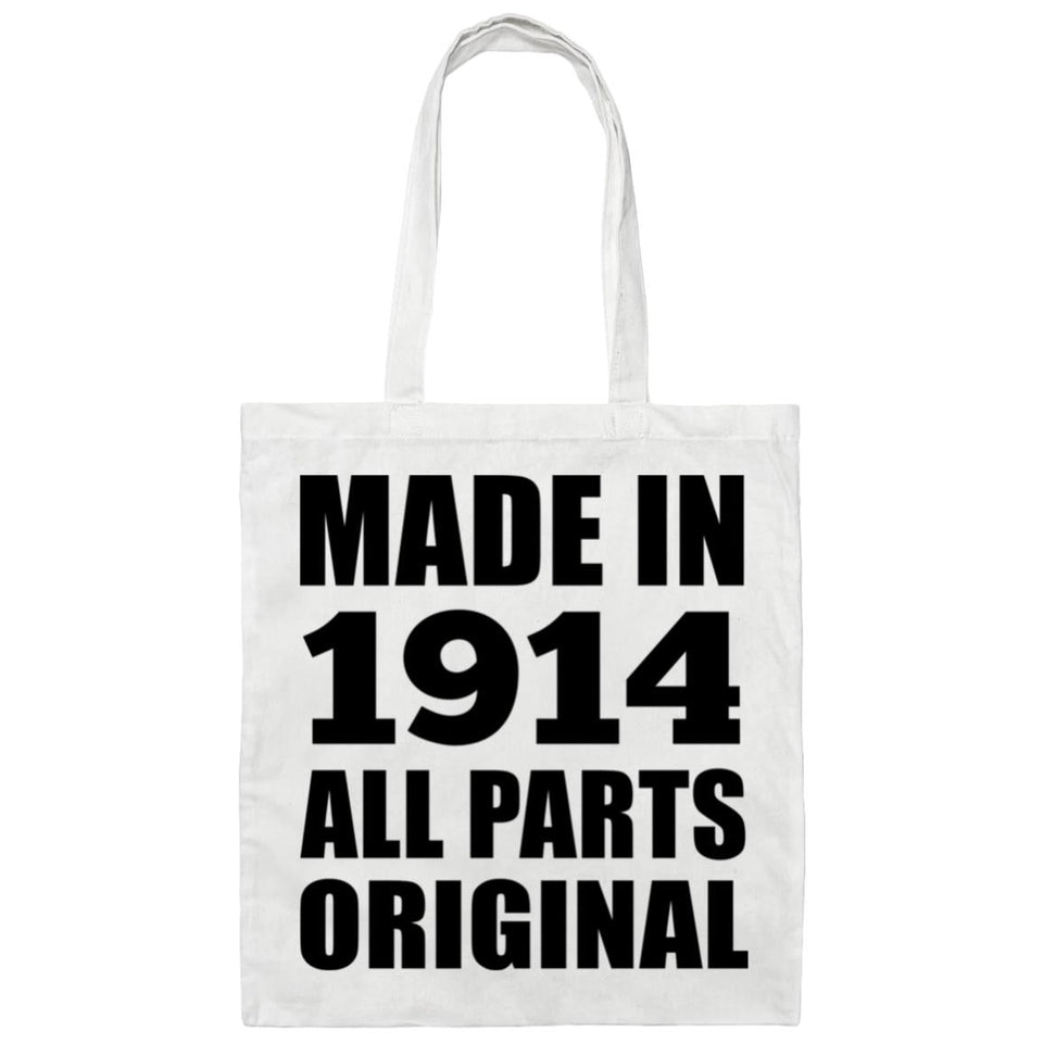 110th Birthday Made in 1914 All Parts Original - Tote Bag White