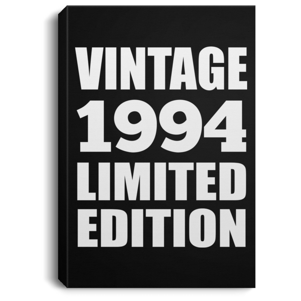 30th Birthday Vintage 1994 Limited Edition - Canvas Portrait