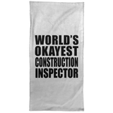 World's Okayest Construction Inspector - Hand Towel