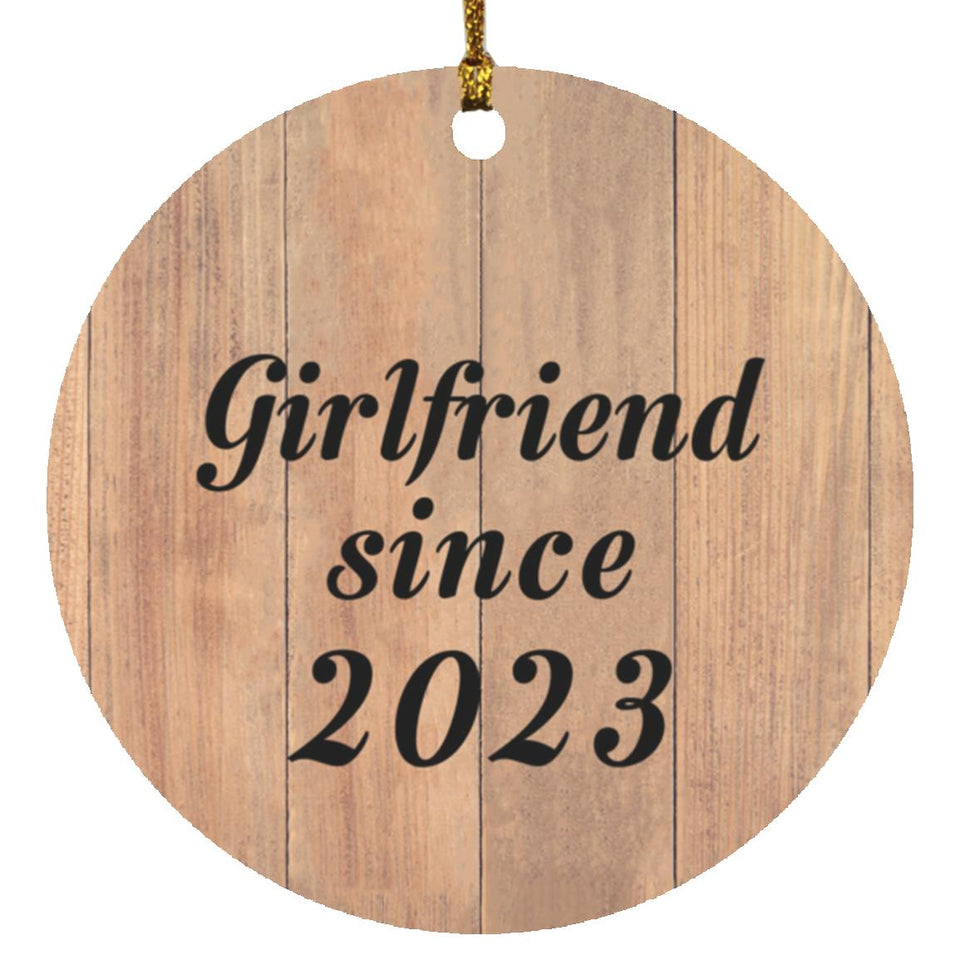 Girlfriend Since 2023 - Circle Ornament C