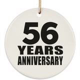 56th Anniversary 56 Years - Circle Ornament