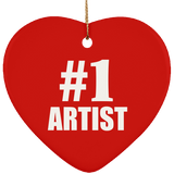 Number One #1 Artist - Heart Ornament