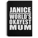 Janice World's Okayest Mum - Canvas Portrait