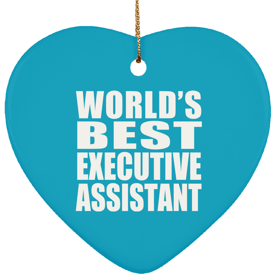 World's Best Executive Assistant - Heart Ornament