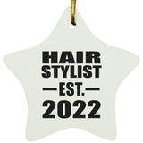 Hair Stylist Established EST. 2022 - Star Ornament