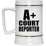A+ Court Reporter - Beer Stein