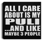 All I Care About Is My Puli - Canvas Square