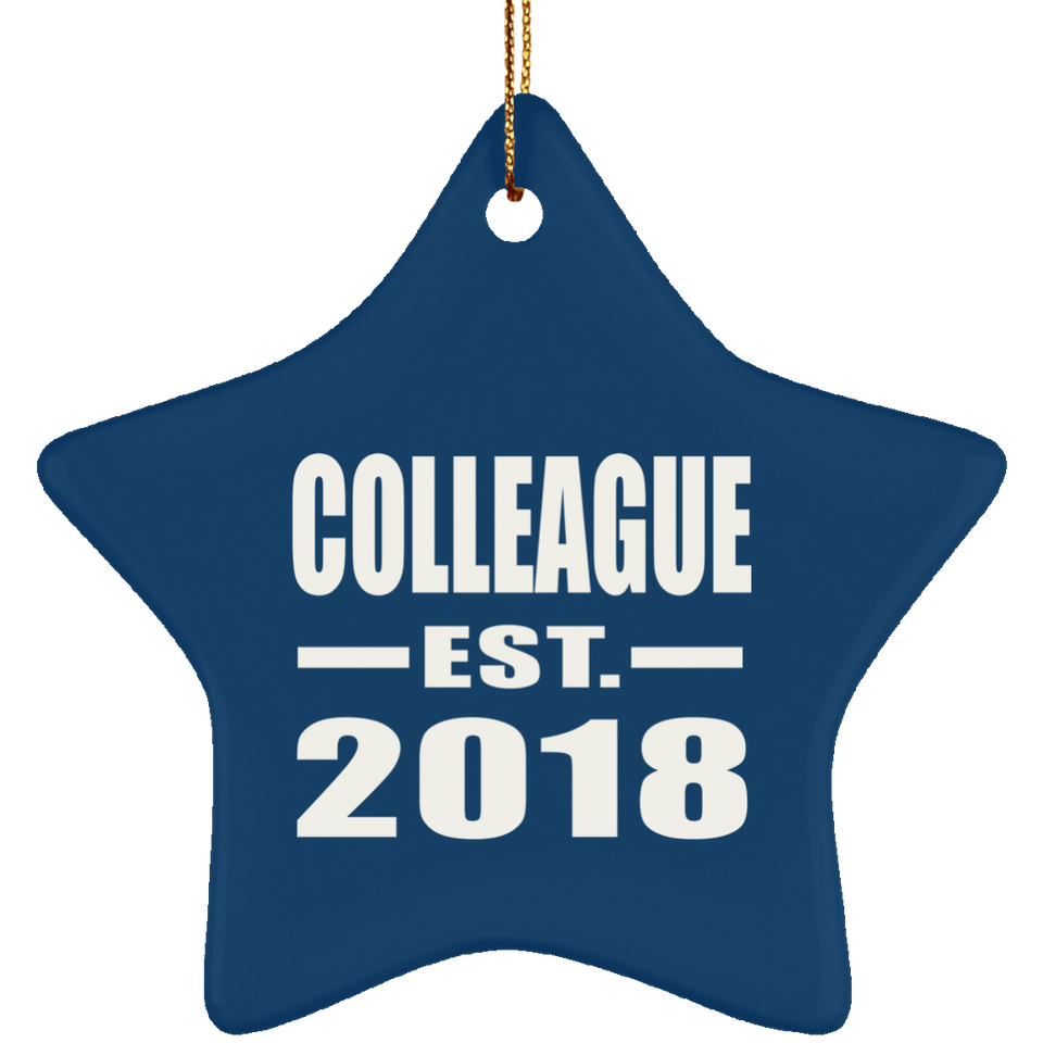 Colleague Est. 2018 - Star Ornament