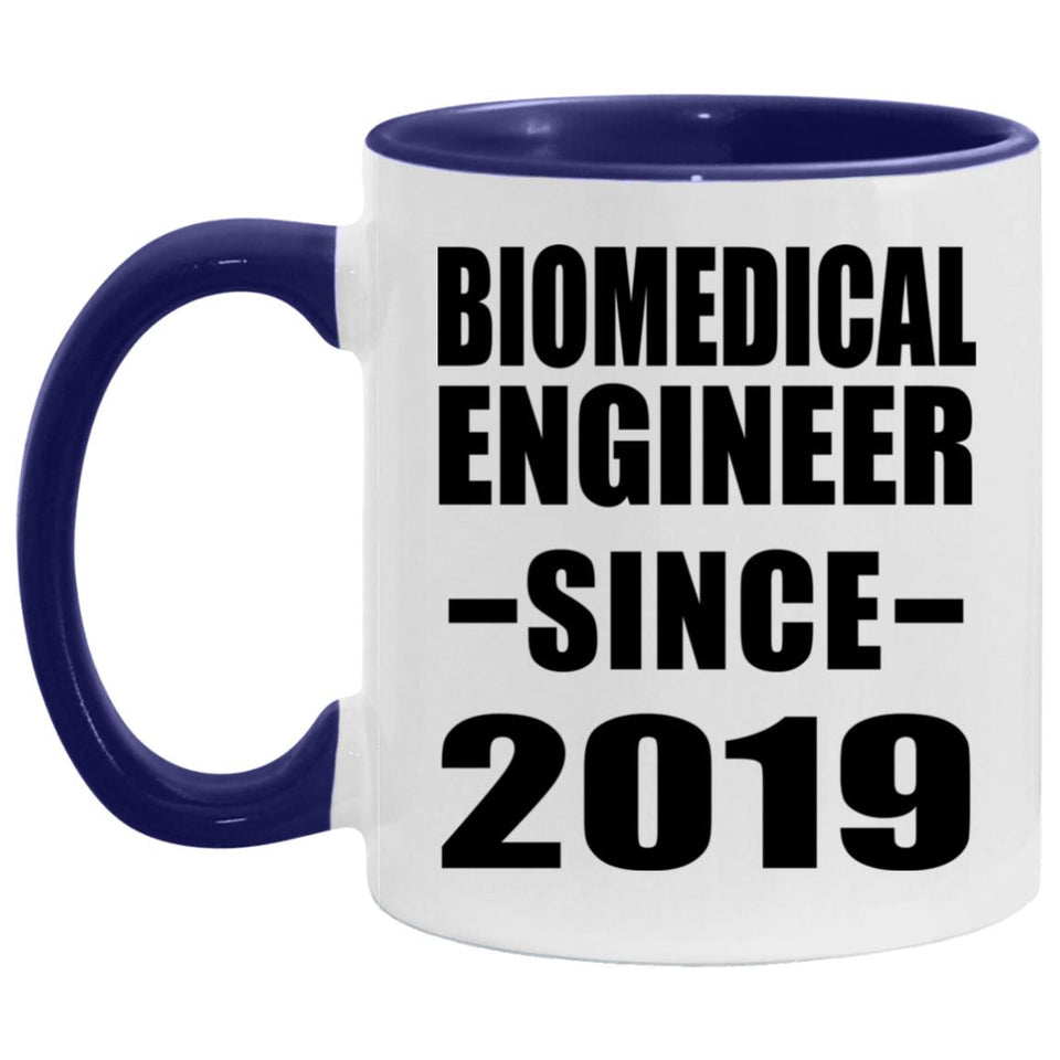 Biomedical Engineer Since 2019 - 11oz Accent Mug Purple