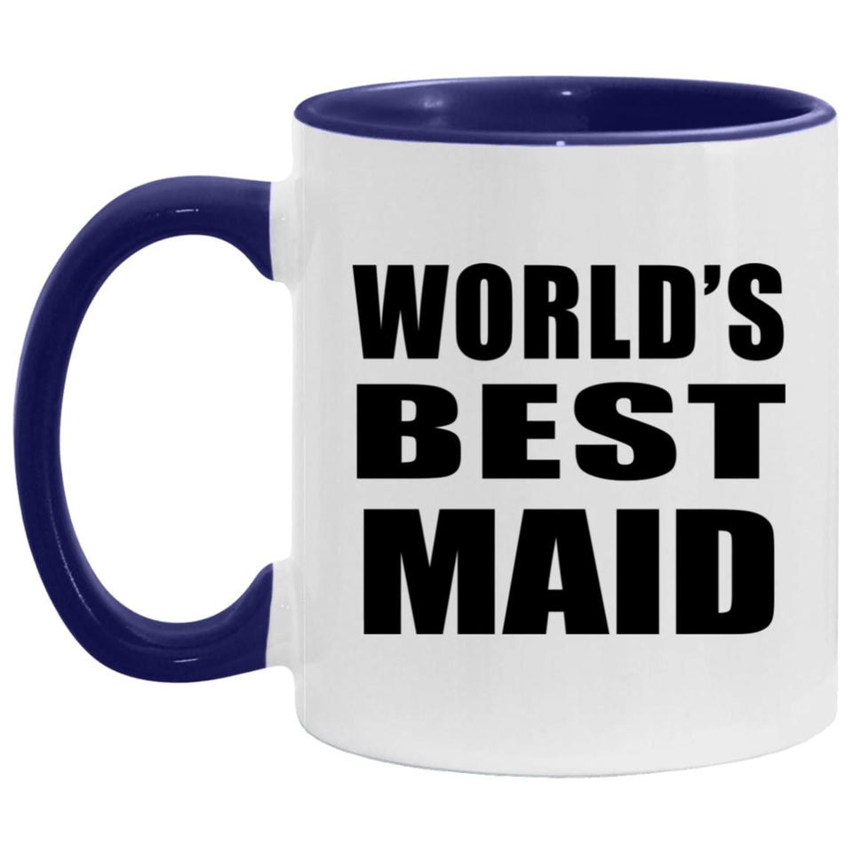 World's Best Maid - 11oz Accent Mug Purple