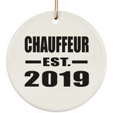 Chauffeur Established EST. 2019 - Circle Ornament