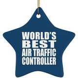 World's Best Air Traffic Controller - Star Ornament