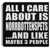 All I Care About Is Norrbottenspets - Canvas Square