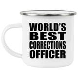 World's Best Corrections Officer - 12oz Camping Mug