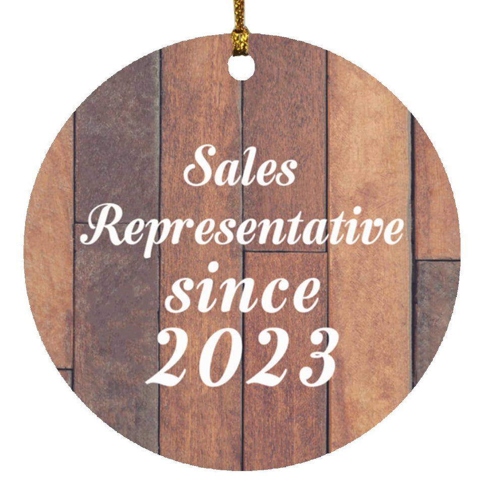 Sales Representative Since 2023 - Circle Ornament E