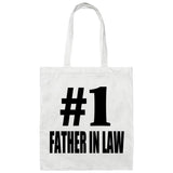 Number One #1 Father In Law - Tote Bag White