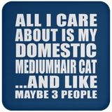 All I Care About Is My Domestic Mediumhair Cat - Drink Coaster