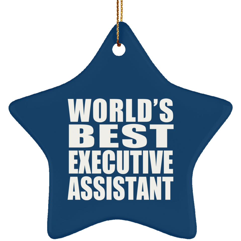 World's Best Executive Assistant - Star Ornament
