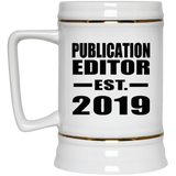 Publication Editor Established EST. 2019 - Beer Stein
