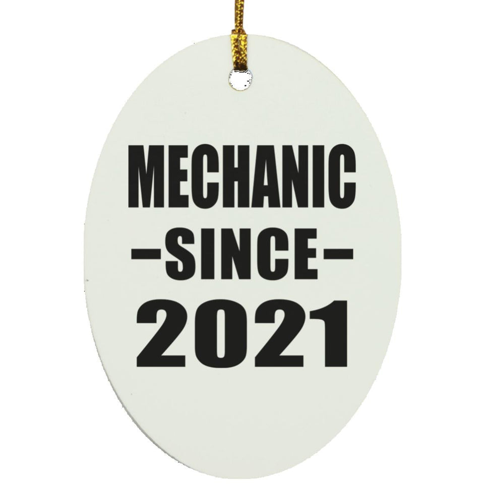 Mechanic Since 2021 - Oval Ornament