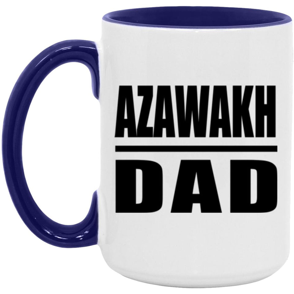Azawakh Dad - 15oz Accent Mug Purple