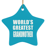 World's Greatest Grandmother - Star Ornament