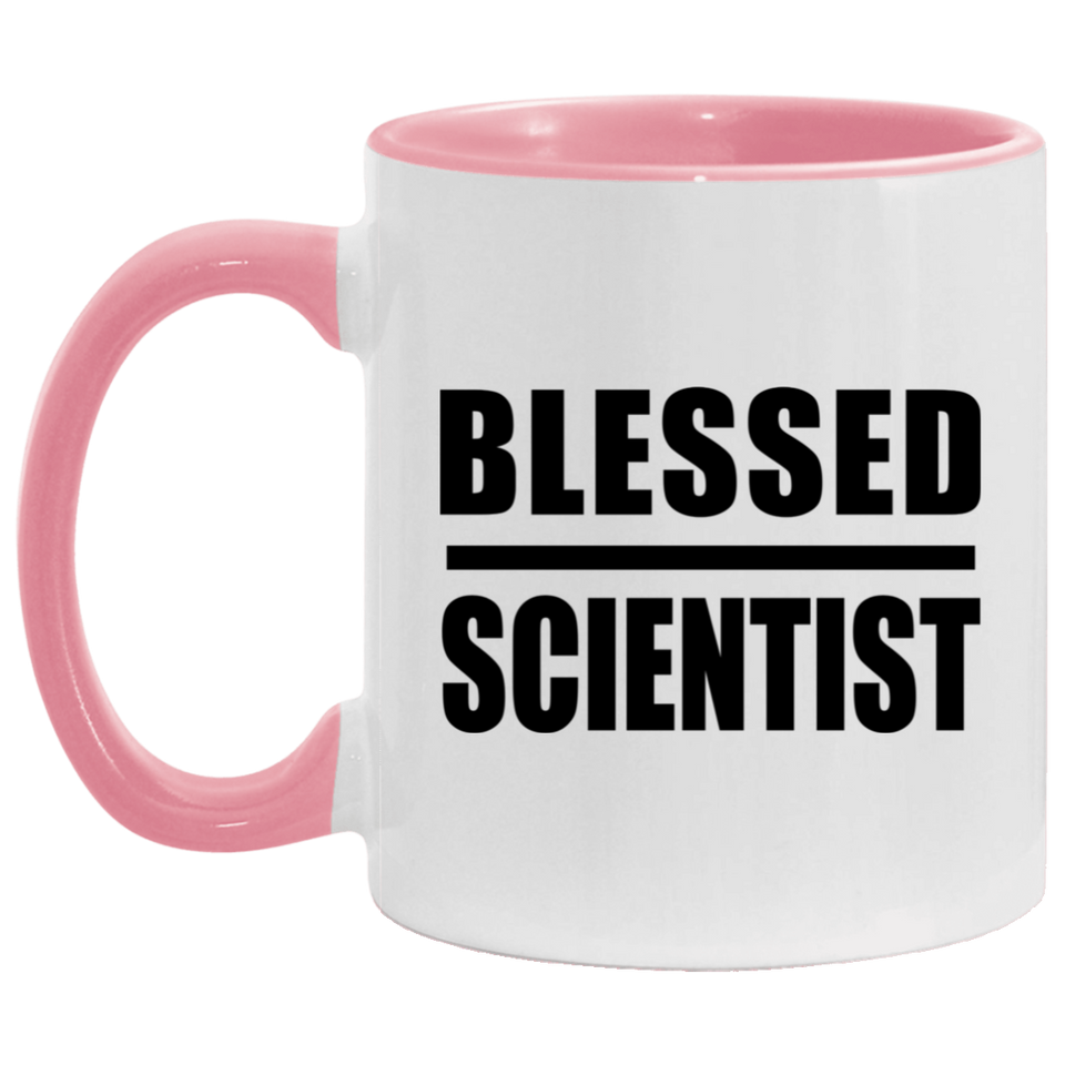 Blessed Scientist - 11oz Accent Mug Pink