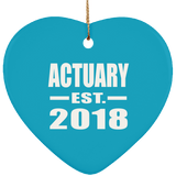 Actuary Established EST. 2018 - Heart Ornament
