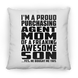 Proud Purchasing Agent Mom Of Awesome Son - Throw Pillow
