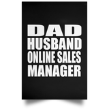 Dad Husband Online Sales Manager - Poster Portrait