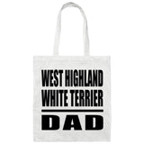 West Highland White Terrier Dad - Tote Bag White