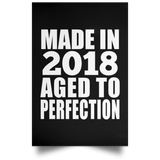 6th Birthday Made In 2018 Aged to Perfection - Poster Portrait