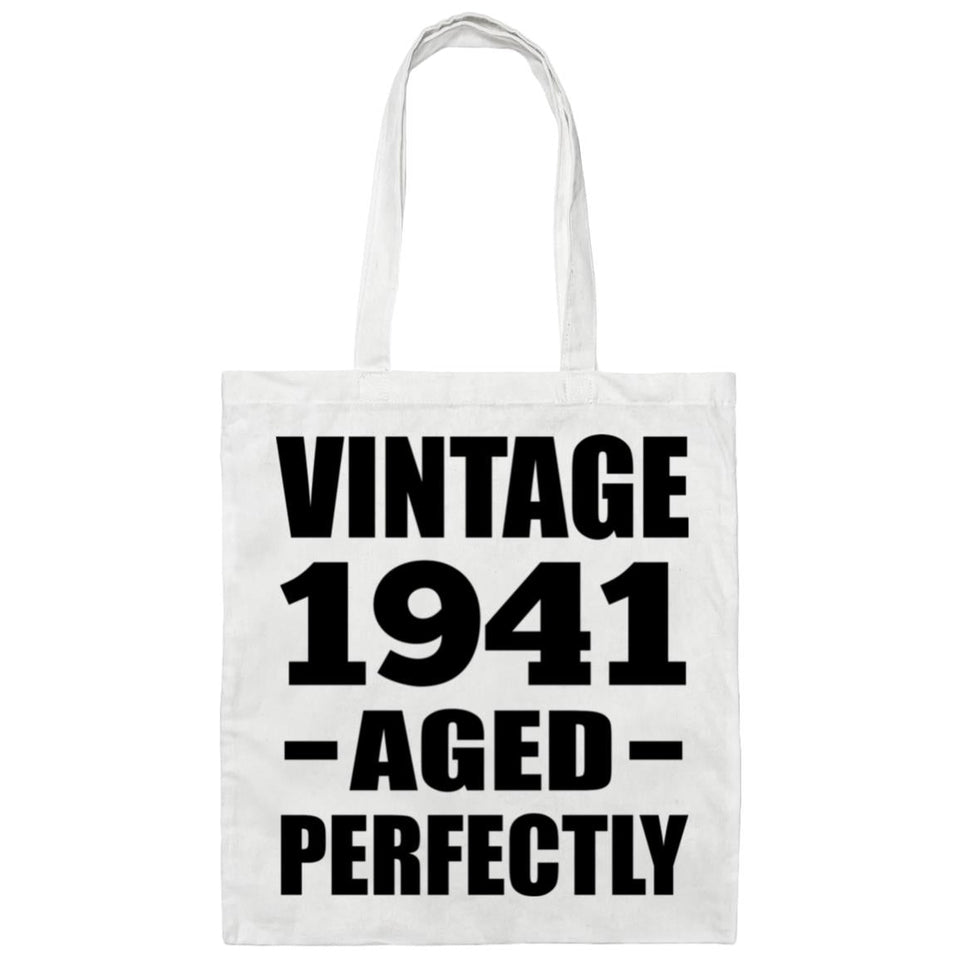 83rd Birthday Vintage 1941 Aged Perfectly - Tote Bag White