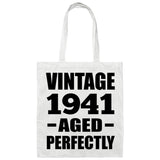 83rd Birthday Vintage 1941 Aged Perfectly - Tote Bag White