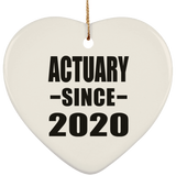 Actuary Since 2020 - Heart Ornament