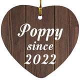 Poppy Since 2022 - Heart Ornament D