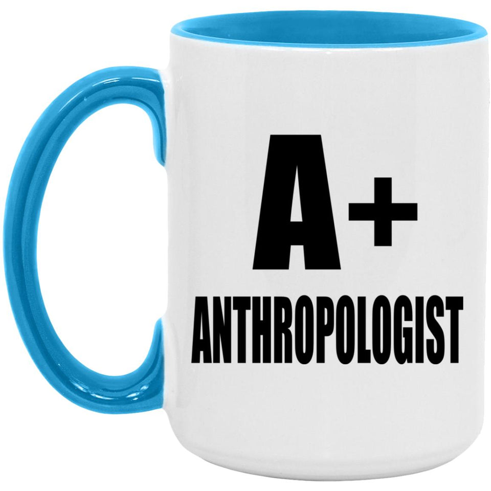 A+ Anthropologist - 15oz Accent Mug Blue
