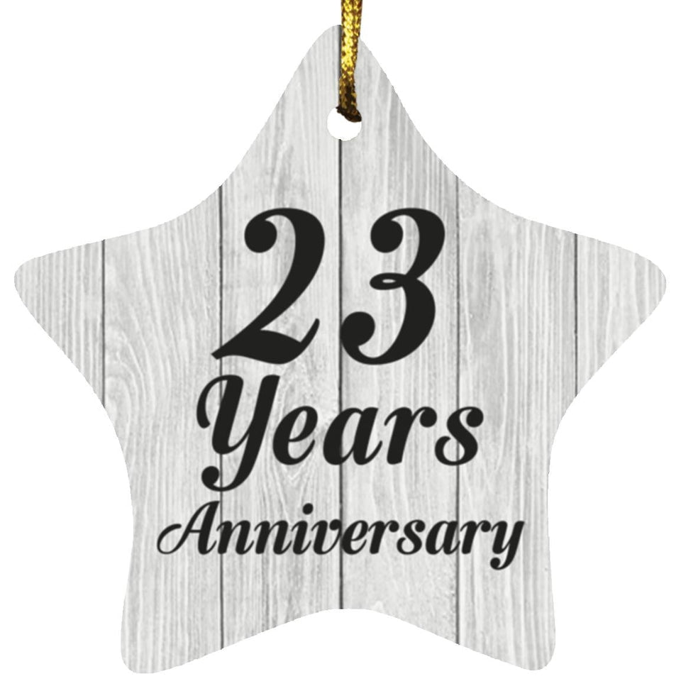 23rd Anniversary 23 Years Anniversary - Star Ornament F