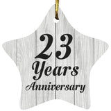 23rd Anniversary 23 Years Anniversary - Star Ornament F